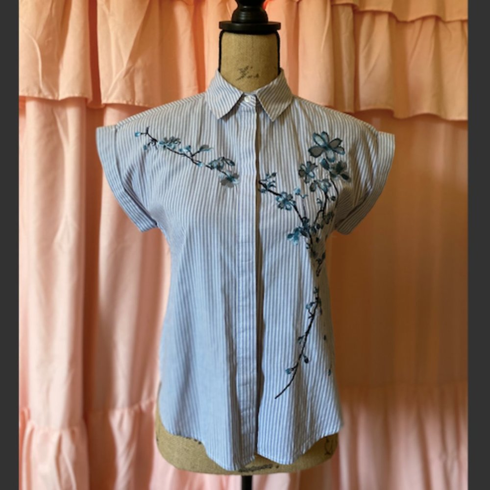 A New Day embroidered button down- 10% off